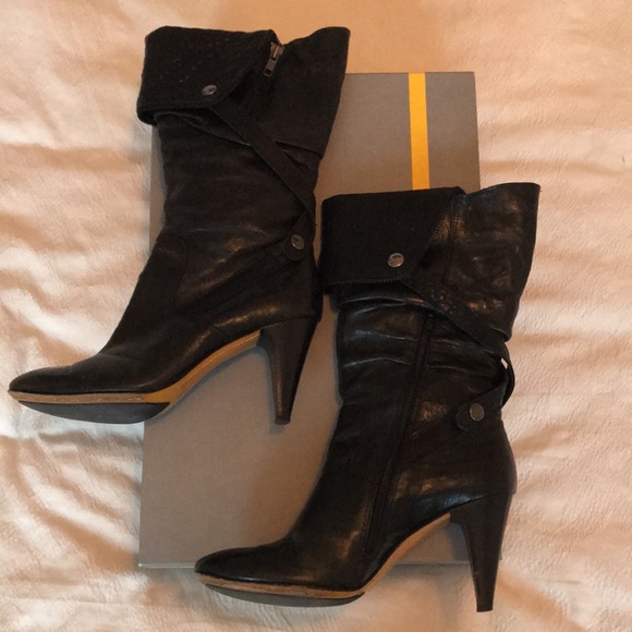 Black leather boot - Picture 4 of 13